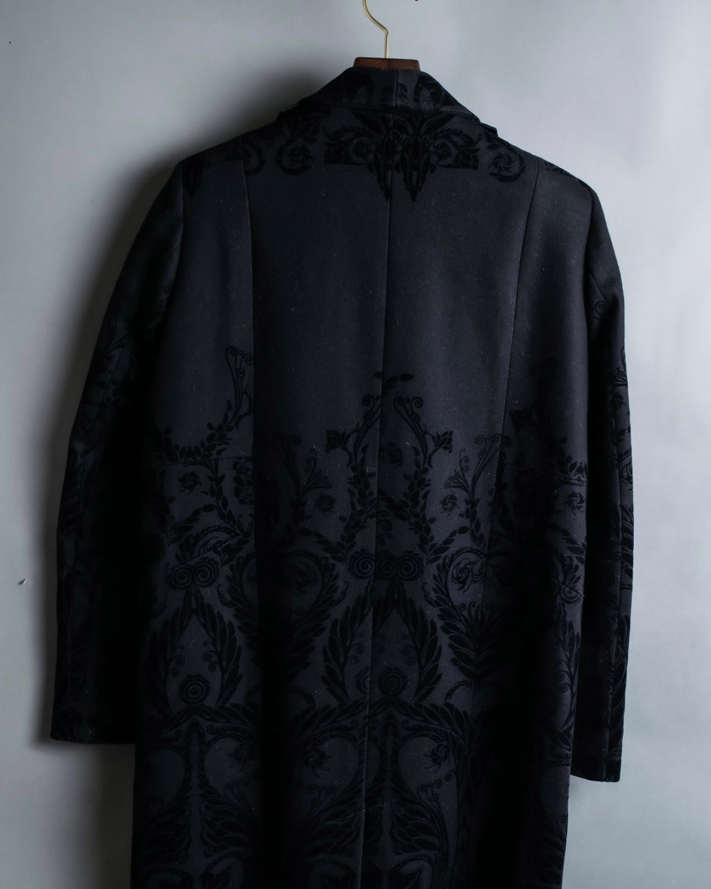 "Just Cavalli" Botanical tattooed wool coat