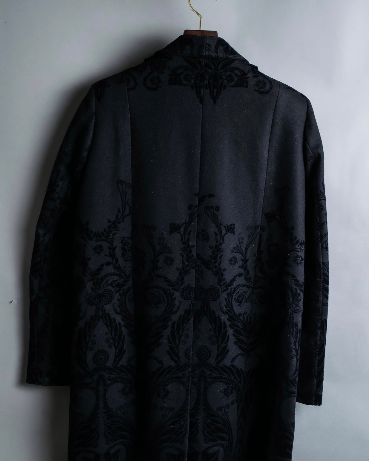 "Just Cavalli" Botanical tattooed wool coat