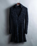"FENDI" mohair shaggy long cardigan