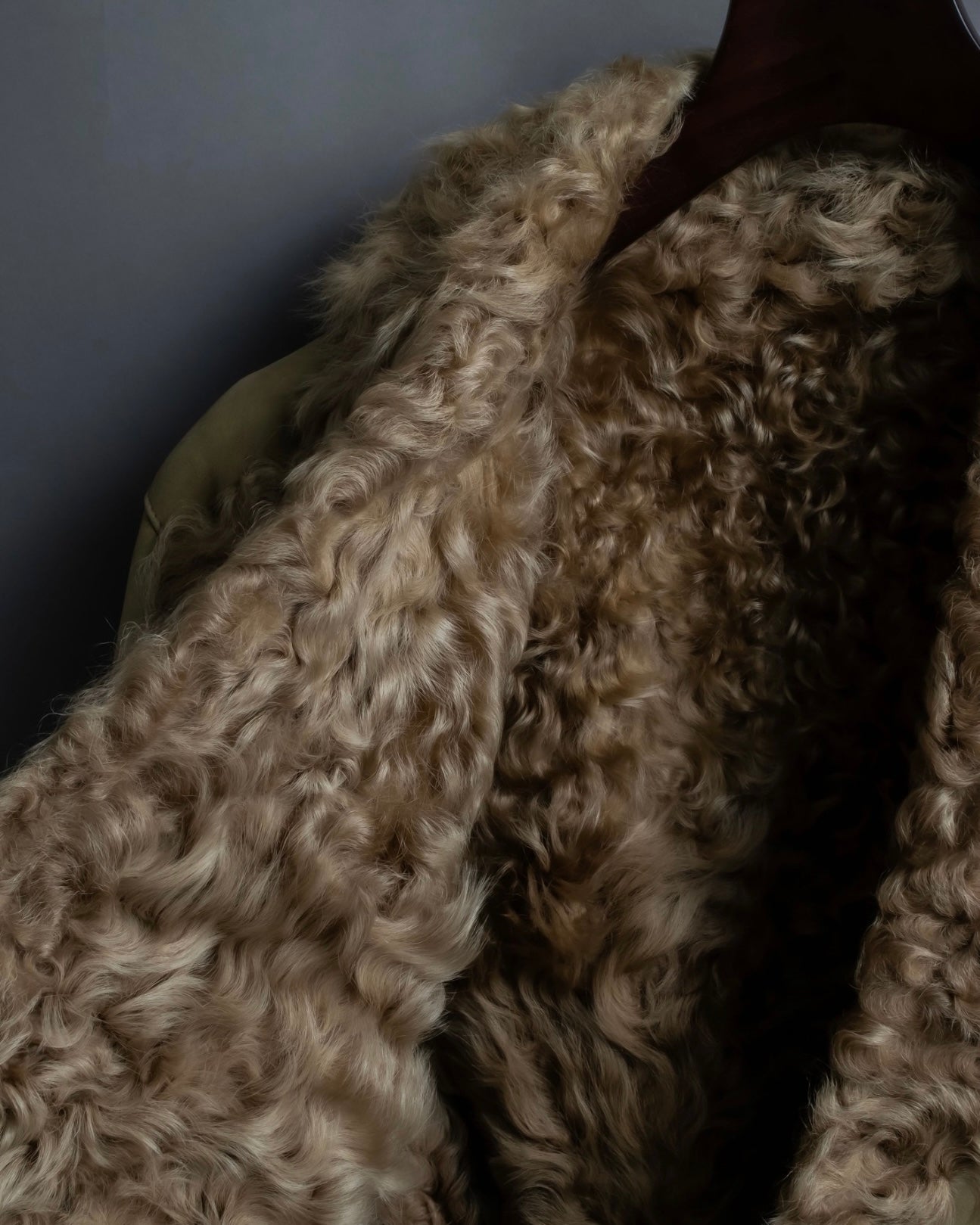 Vintage kargan lamb suede combination jacket