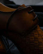 “MODELLO” gradation color intrecciato designed dress shoes