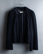 "EMPORIO ARMANI" Three-line short fly front jacket