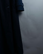Vintage super long dark blue trench coat
