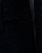 "VERSACE JEANS COUTURE" Velour peak lapel tailored jacket