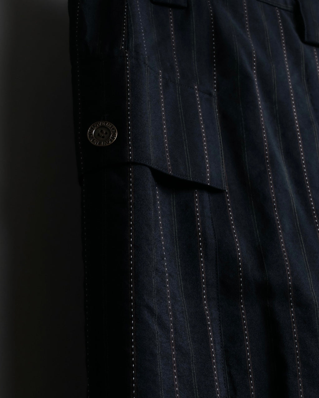 "Y's" Red Line Striped Wrap Pants Design Setup