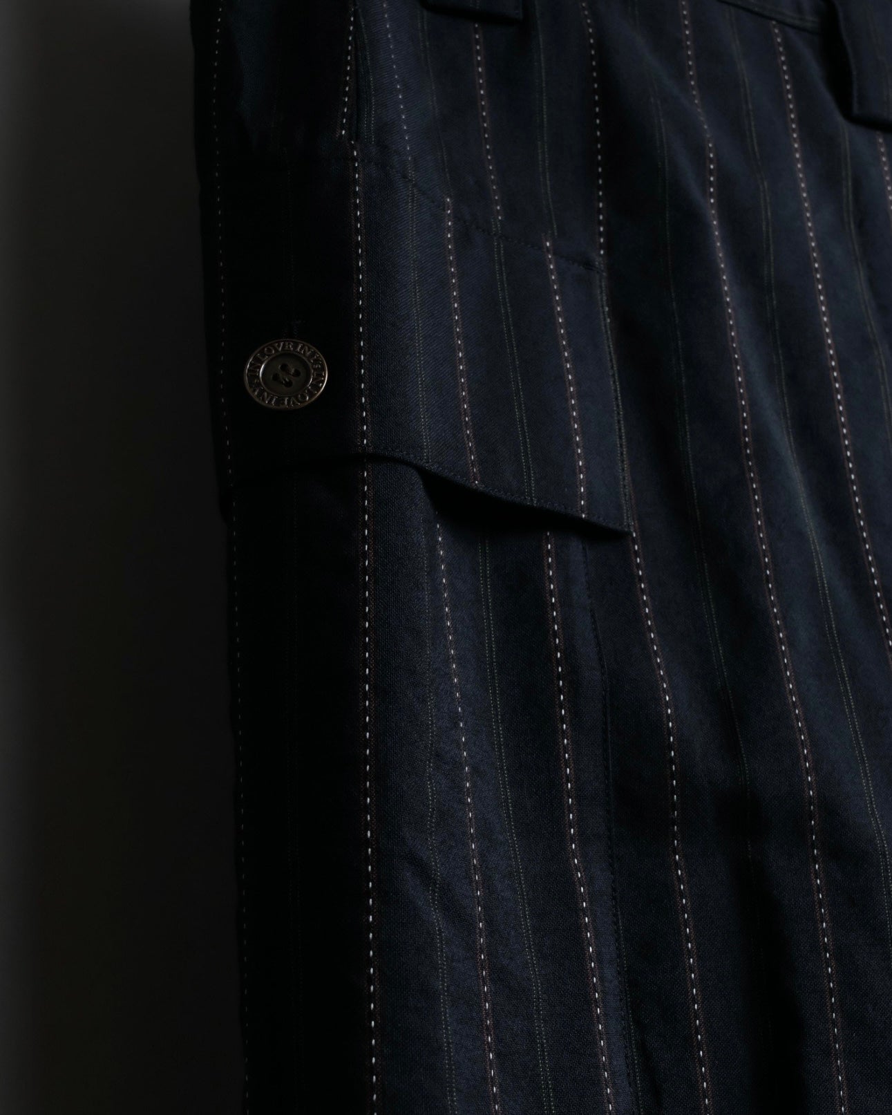 "Y's" Red Line Striped Wrap Pants Design Setup