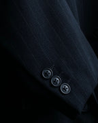 "VERSACE classic" power shoulder stripe tailored jacket setup