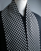 "DOLCE&amp;GABBANA" checkered pattern glitter stole