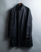 "GUCCI" Fly front knit layered double zip long coat