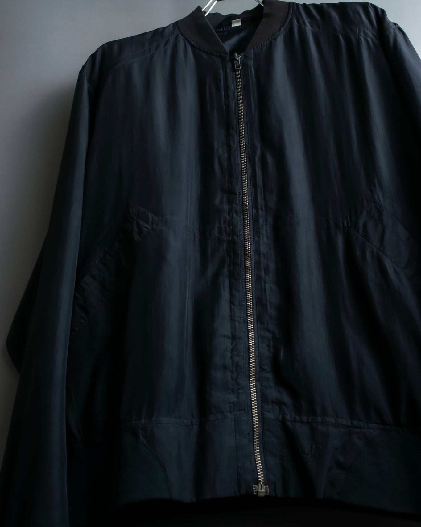 “Vintage” Silk 100% oversized ma-1 jacket