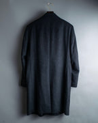 "VERSACE" fly-front double-breasted wool coat