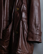 Vintage super oversized leather coat