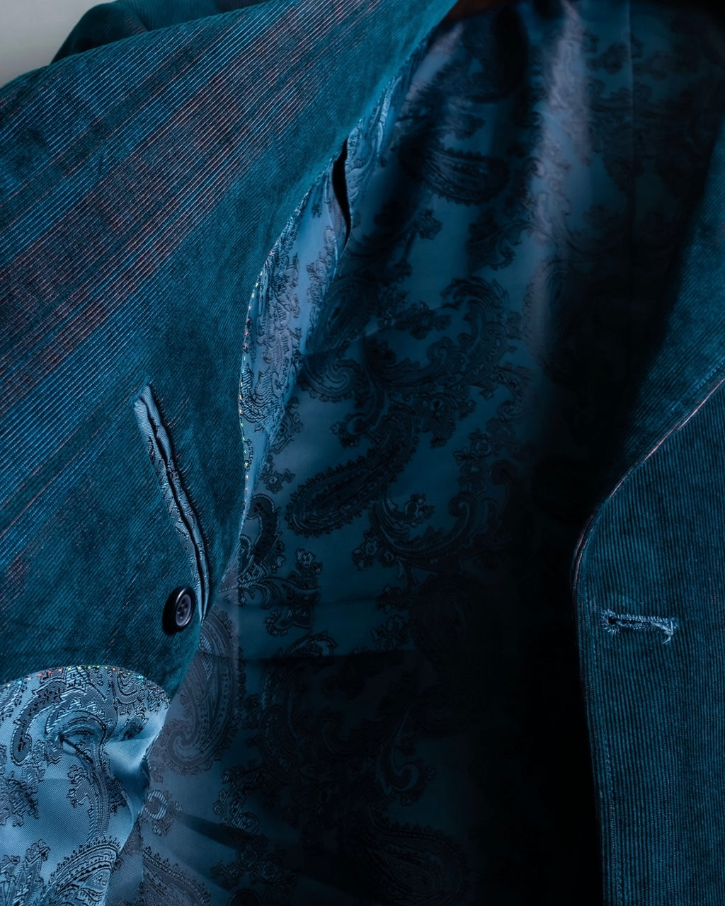 XL Vintage iridescent corduroy tailored jacket