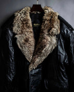 3XL Oversilhouette Faux Fur Leather Coat