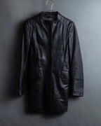 "Emporio Armani" leather stitch special design jacket