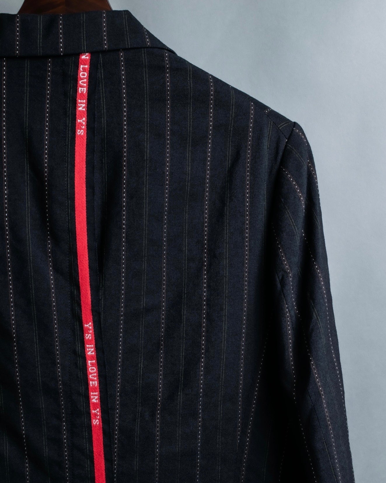 "Y's" Red Line Striped Wrap Pants Design Setup