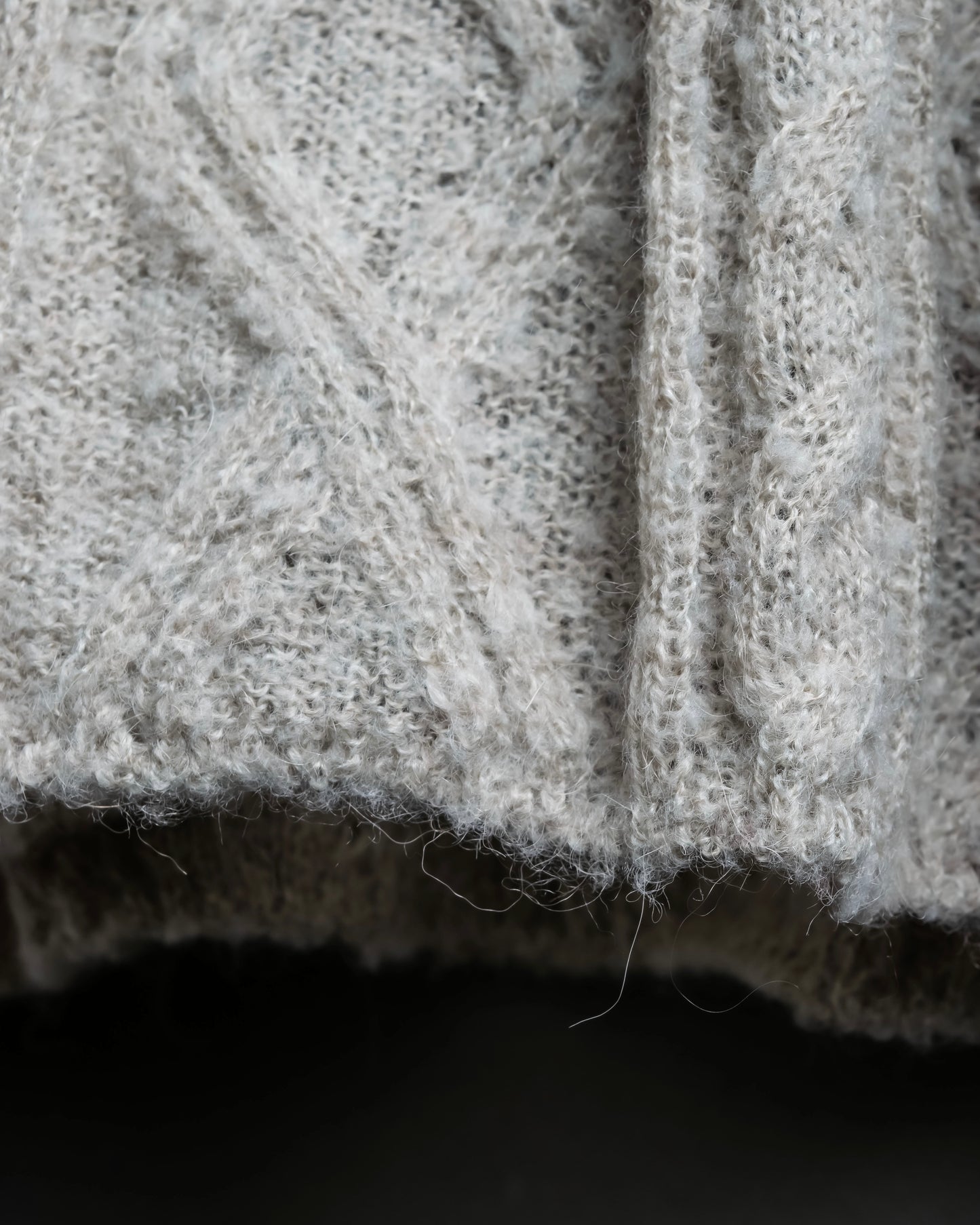 “Emporio Armani” oversized bicolor mohair knit