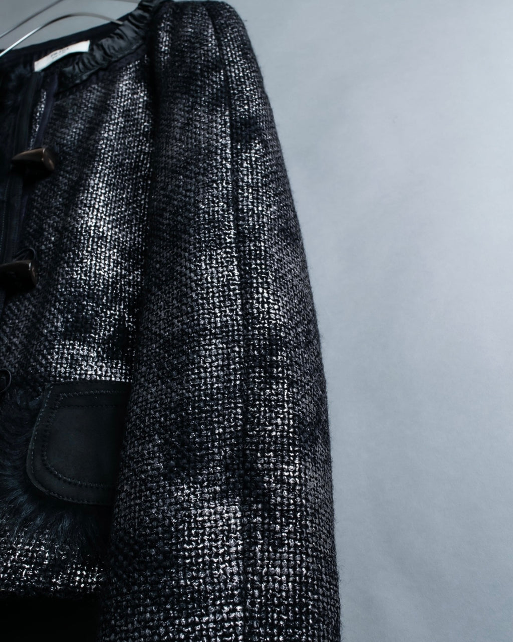 "PRADA" sheep fur wool duffel jacket