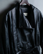 "NORIKO KAZUKI" 2way leather short jacket