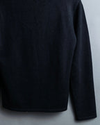 90's Italian sheer layered gathered knit