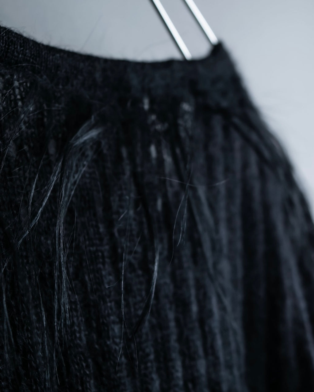 "FENDI" Hair fringe sheer combination summer knit