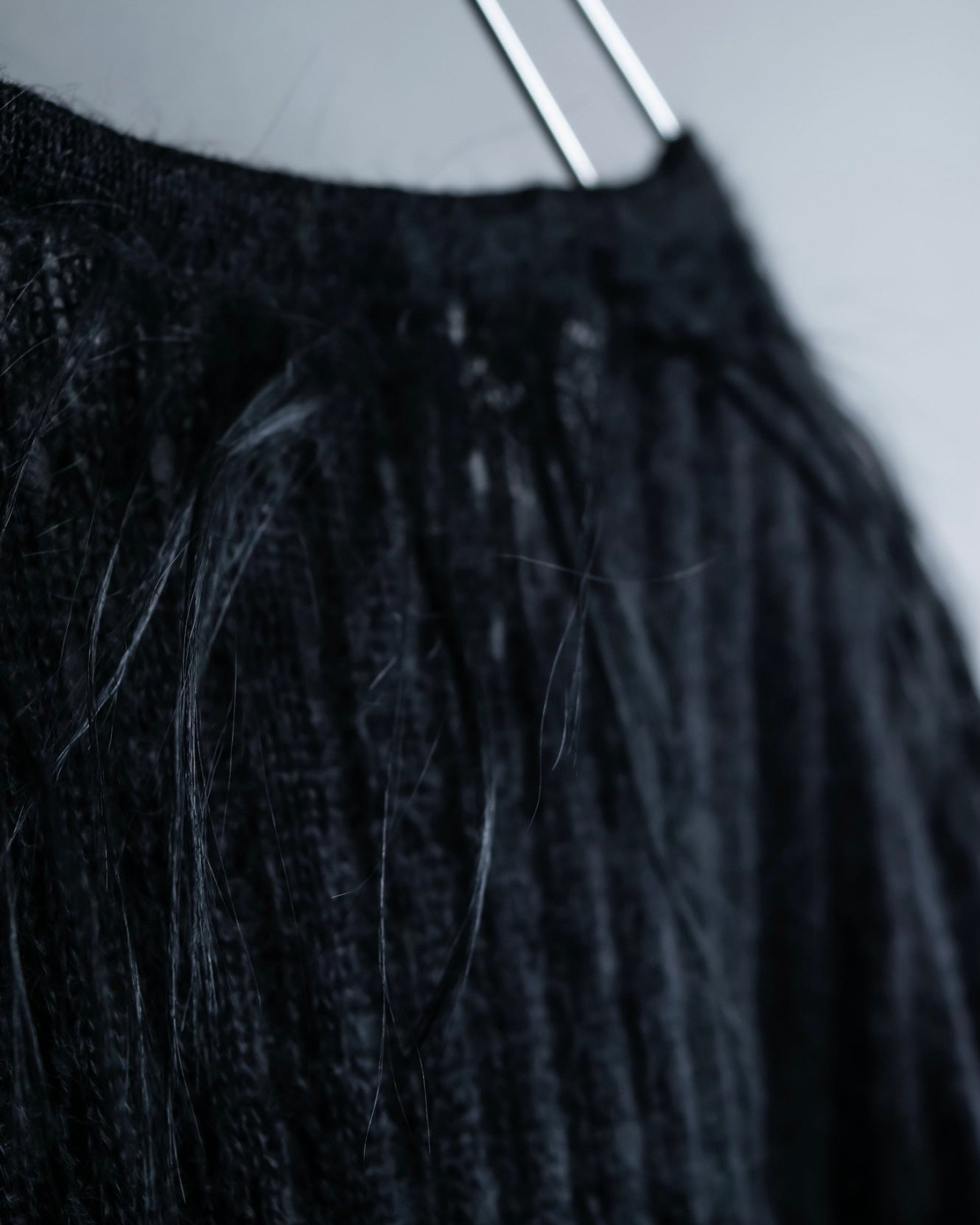 "FENDI" Hair fringe sheer combination summer knit