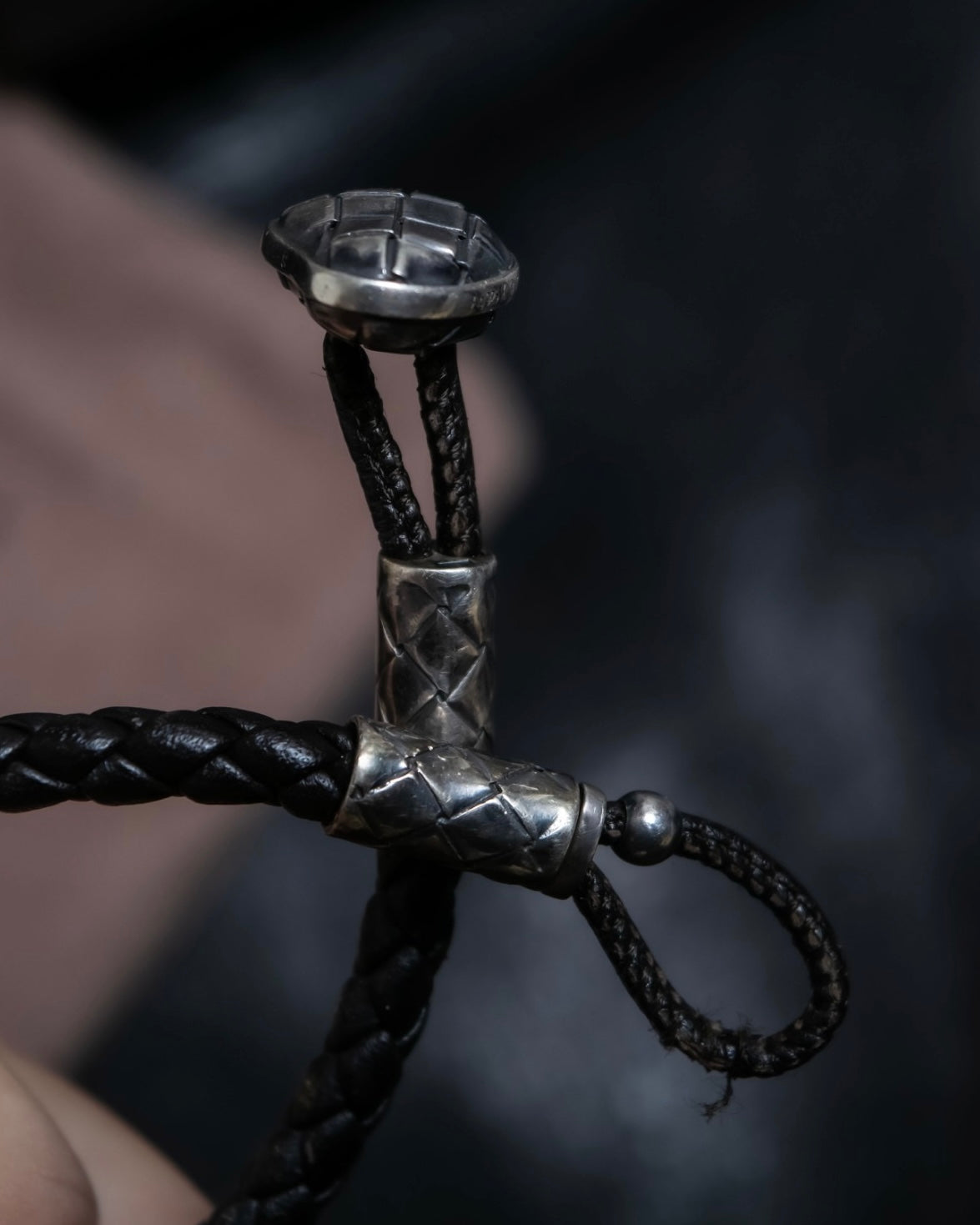 "BOTTEGA VENETA" Leather braided bangle