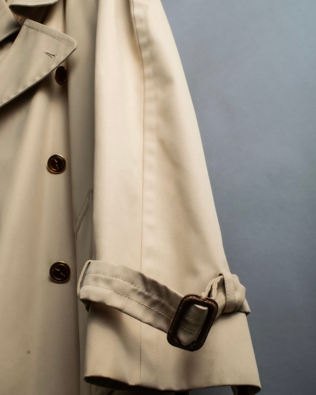 "GUCCI 70-80's" Big collar design oversize design trench coat