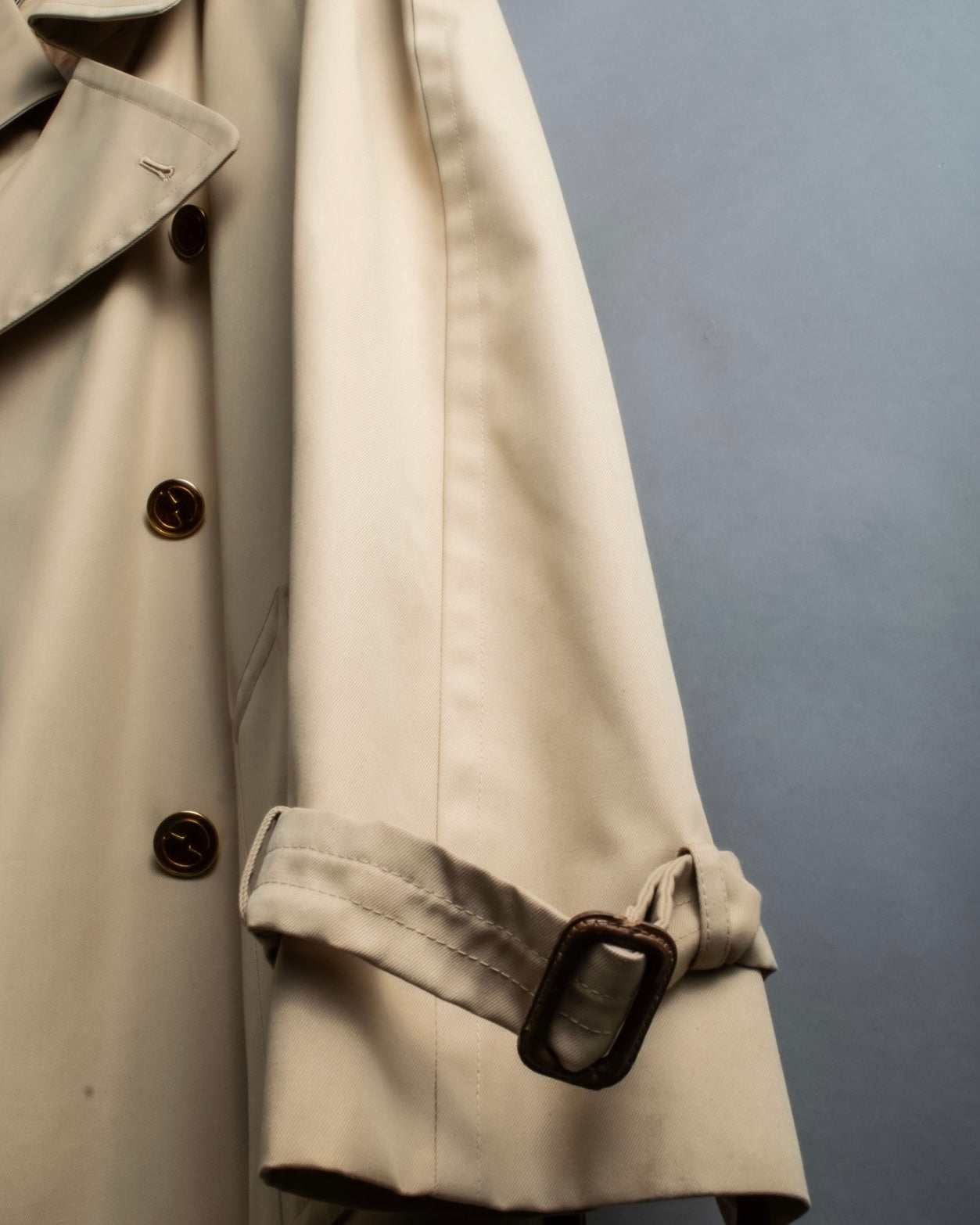 "GUCCI 70-80's" Big collar design oversize design trench coat