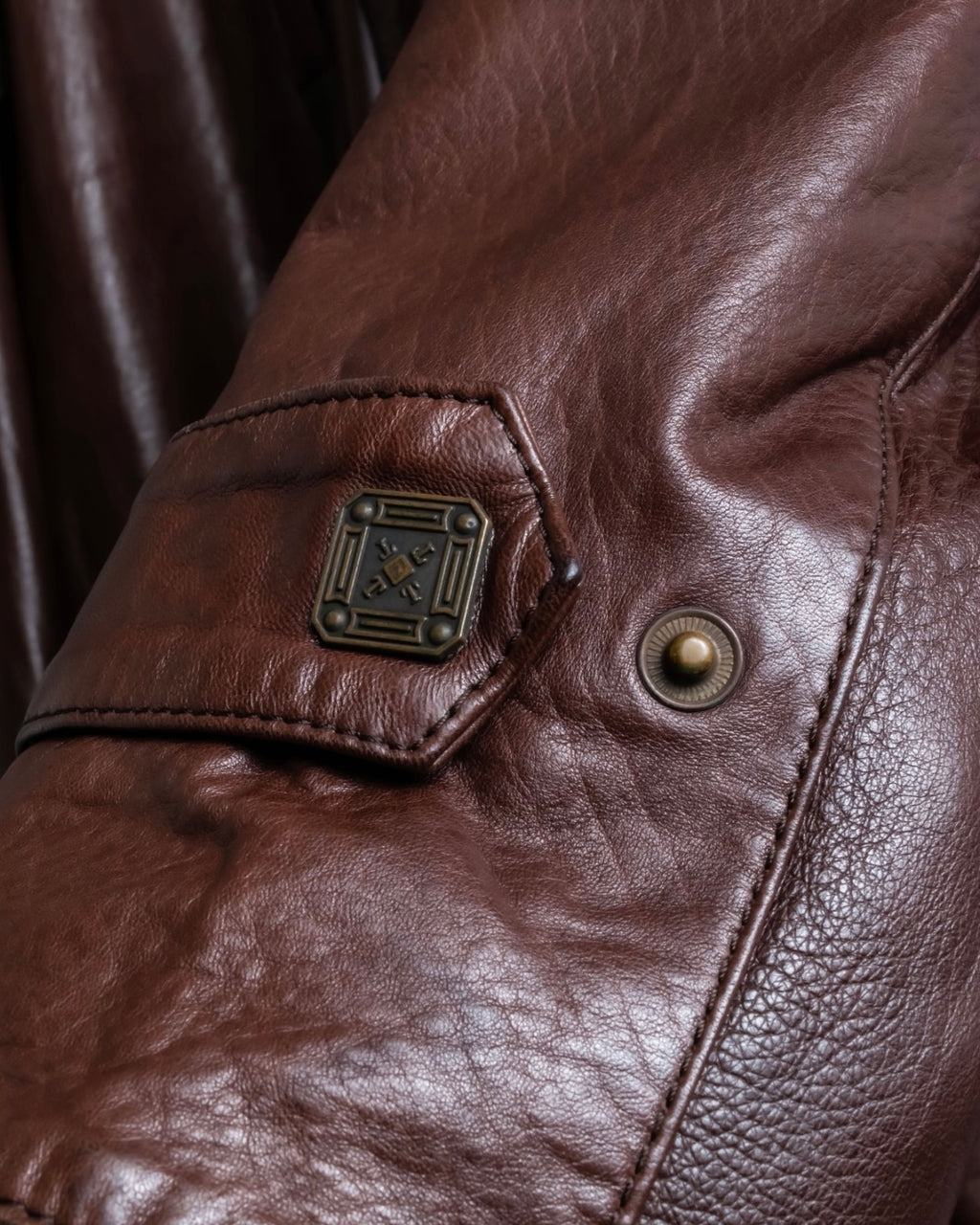 Vintage super oversized leather coat