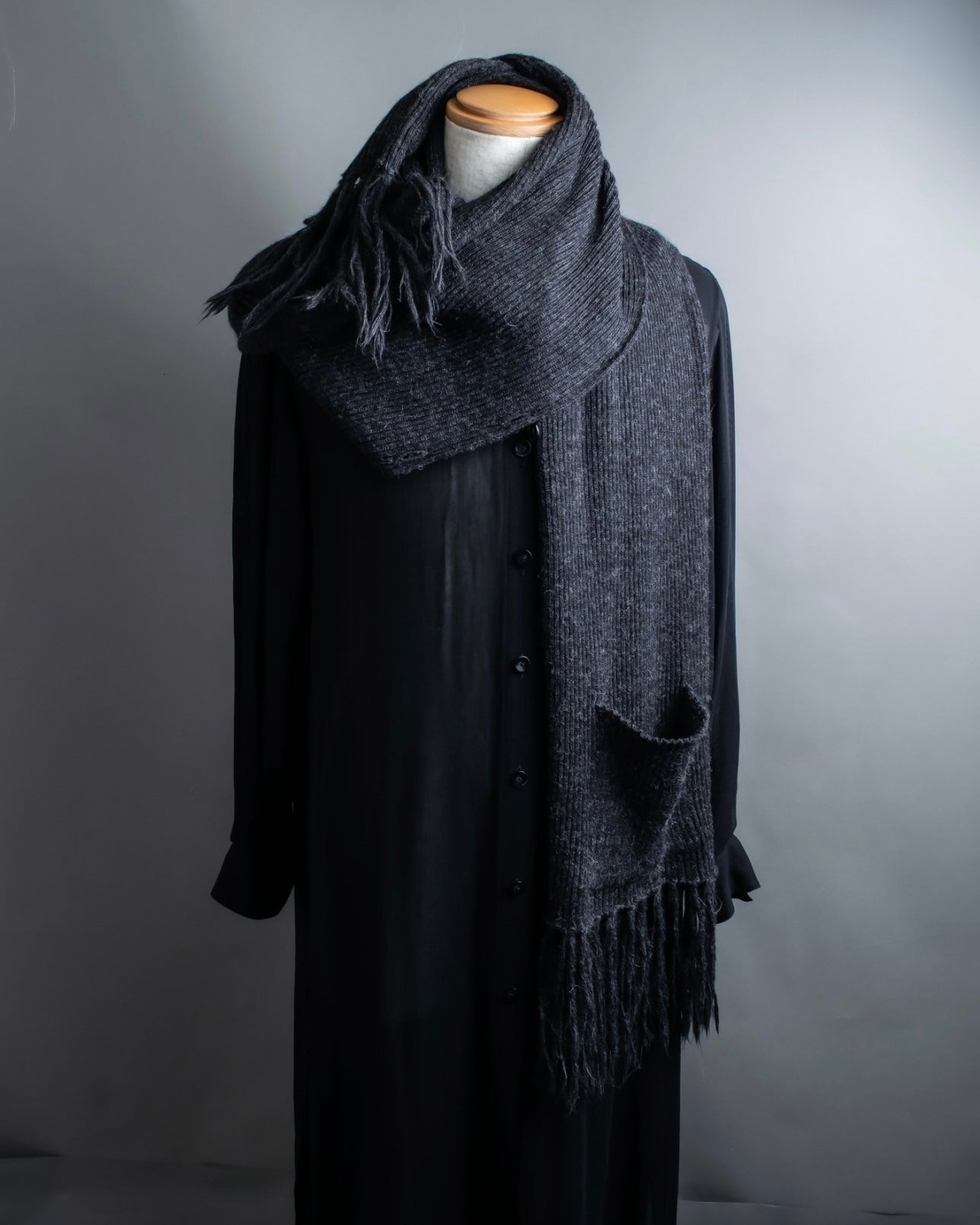 "Jean-Paul GAULTIER" super long muffler cardigan