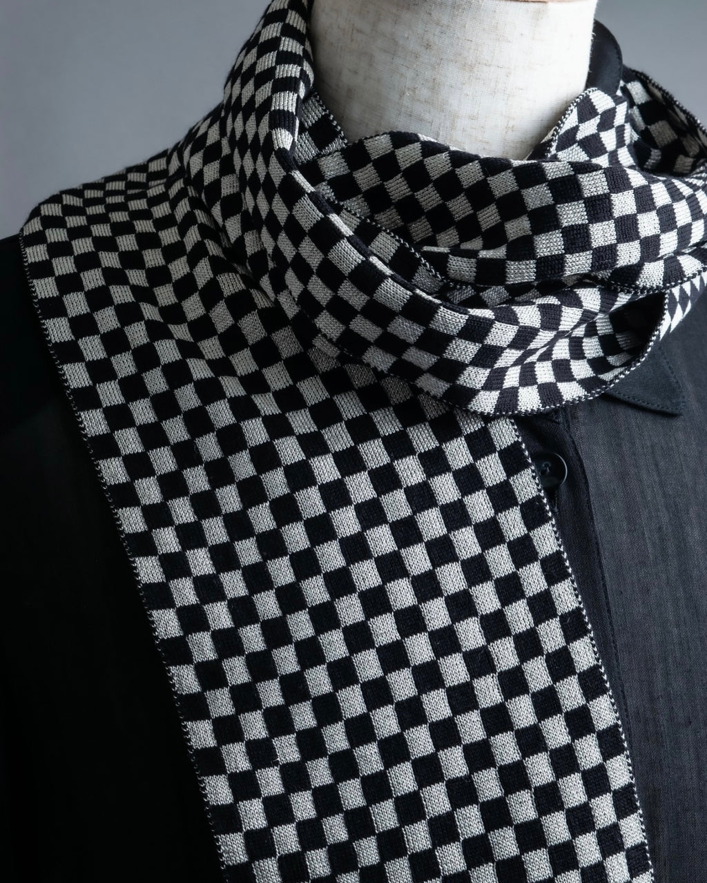"DOLCE&amp;GABBANA" checkered pattern glitter stole