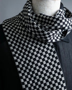 "DOLCE&amp;GABBANA" checkered pattern glitter stole