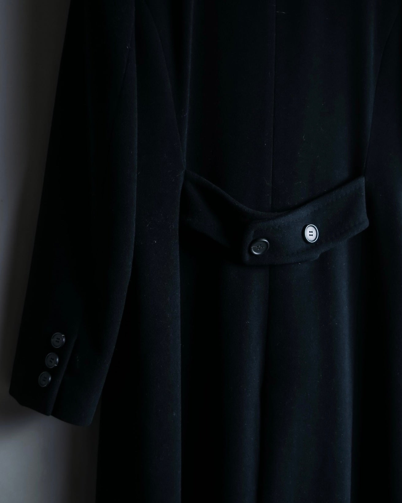 Vintage cashmere blend super long coat