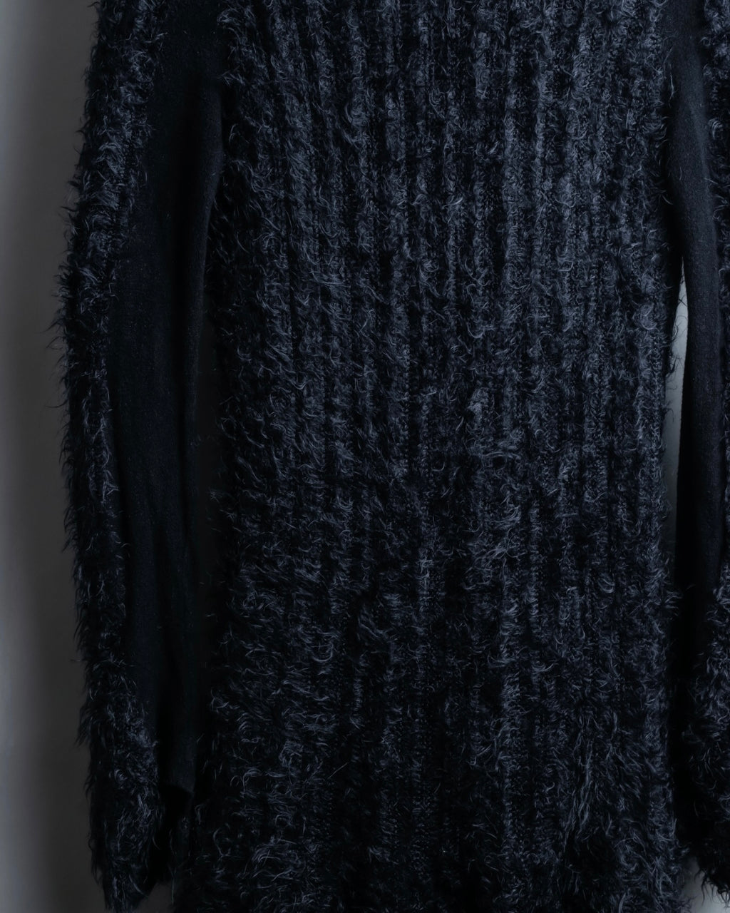 "FENDI" mohair shaggy long cardigan