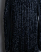"FENDI" mohair shaggy long cardigan