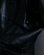 Vintage racoonfur leather blouson