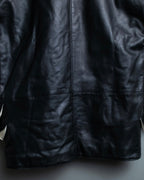 Versace Thick Silhouette Luxury Leather Coat