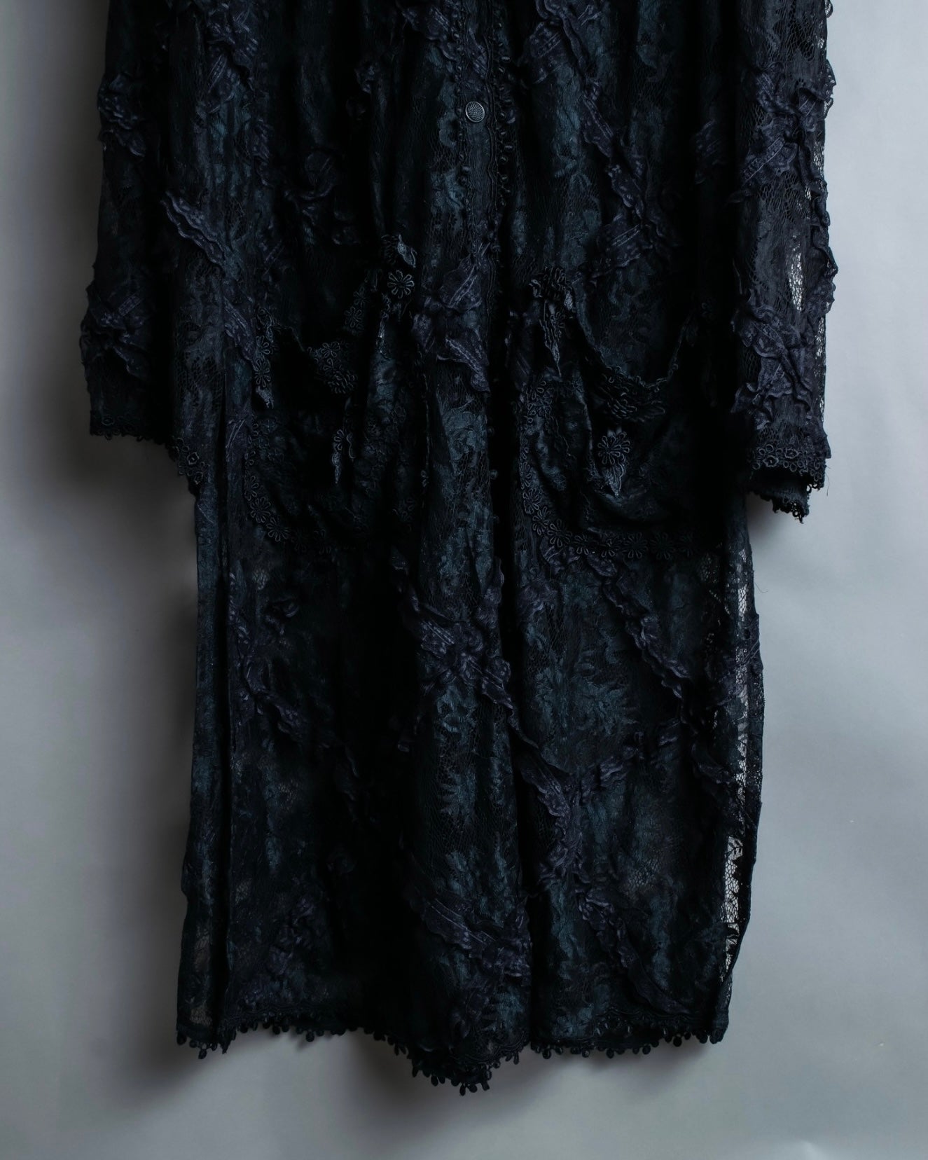 Beautiful sheer long hoodie coat