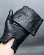 "LOEWE" embroidered leather gloves