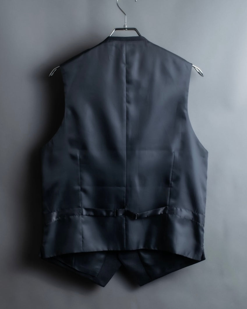 "KANSAI YAMAMOTO" Grey hidden check three-piece set up