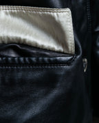 Versace Thick Silhouette Luxury Leather Coat