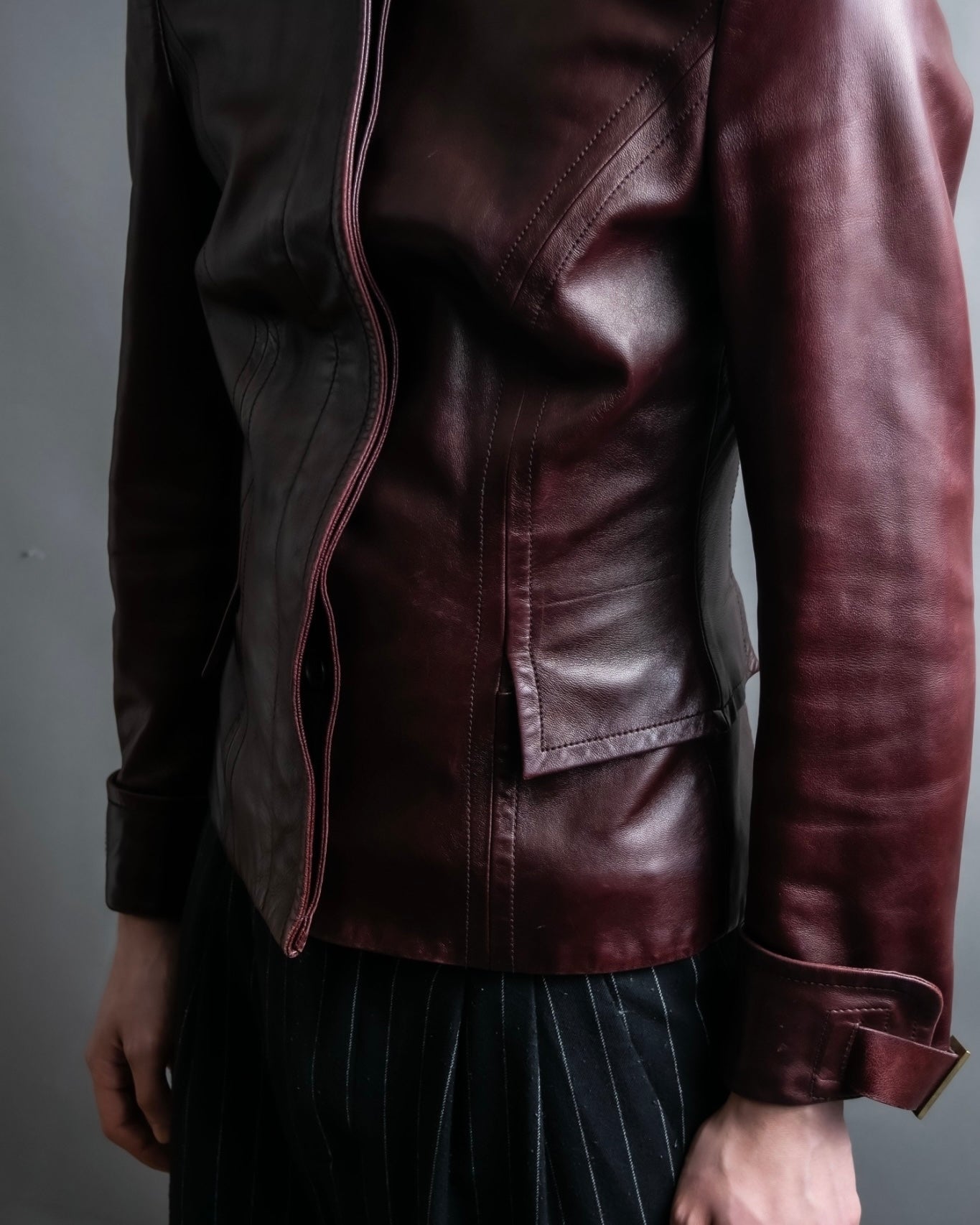 “GUCCI” Beautiful genuine sheep leather jacket