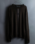 "COMME des GARCONS HOMME PLUS (1997-98's )" Spiral print design dark brown knit