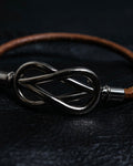 "HERMES" Cross iron bangle
