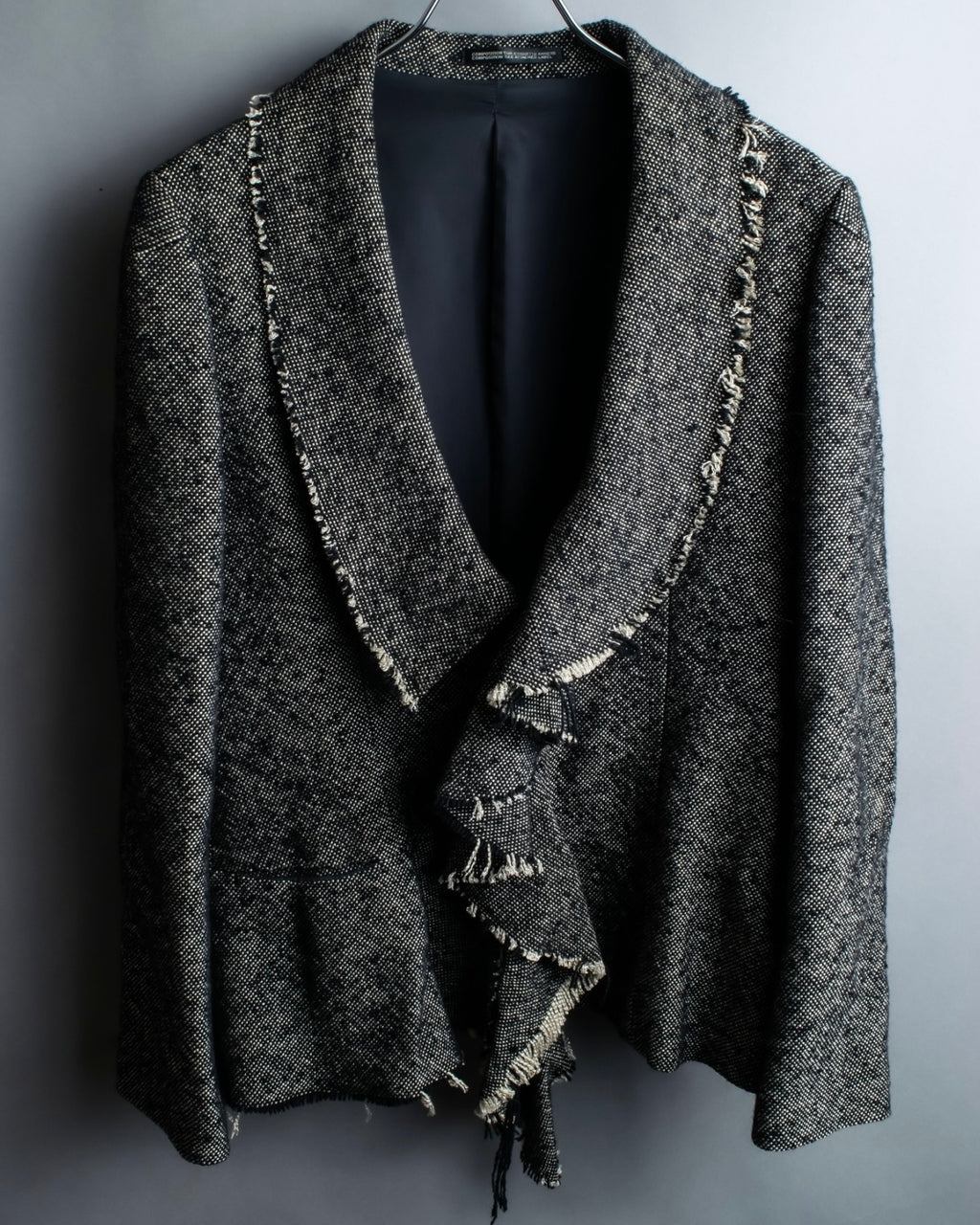 "Yohji Yamamoto +NOIR" Frill smoking jacket