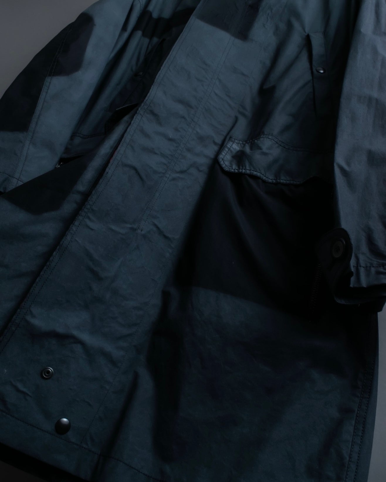 "LANVIN paris" mint condition silk blend double zip spring coat