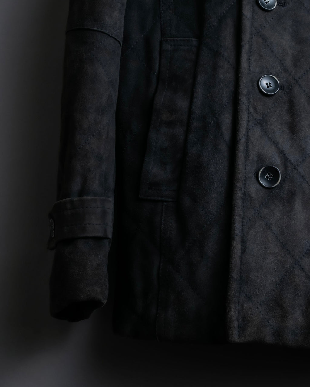 "EMMETI" goatskin quilted P coat