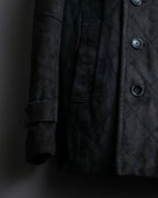 "EMMETI" goatskin quilted P coat