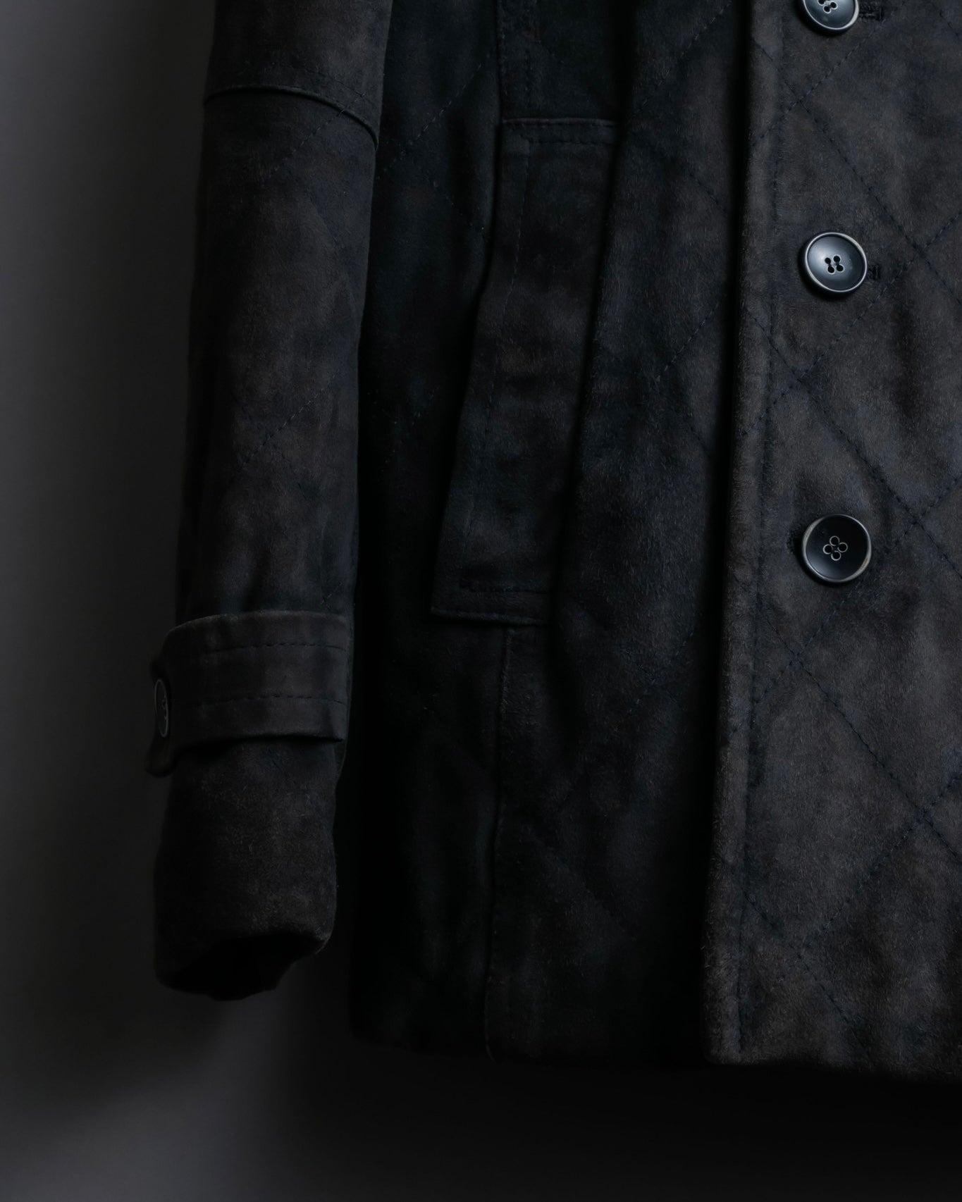 "EMMETI" goatskin quilted P coat